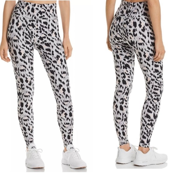 Varley Duncan High Rise Full Length Leggings Buckthorn Silver Cheetah Medium - Picture 1 of 11